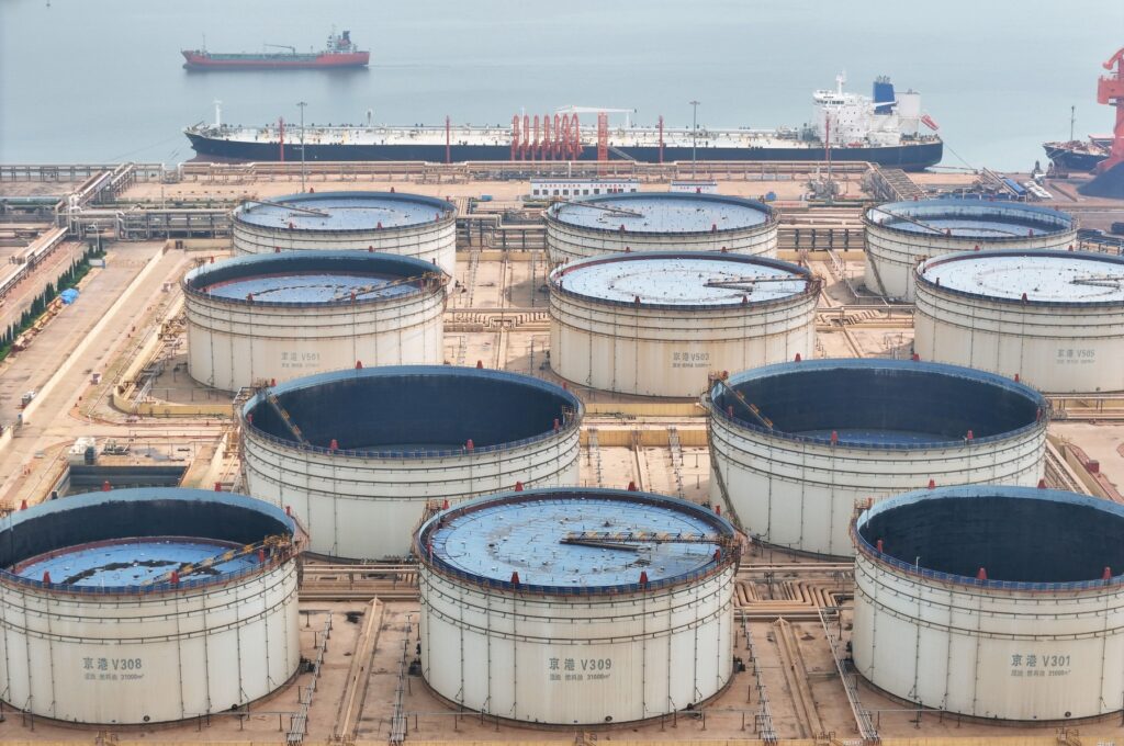 Naftni terminal v kitajskem pristanišču Yantai