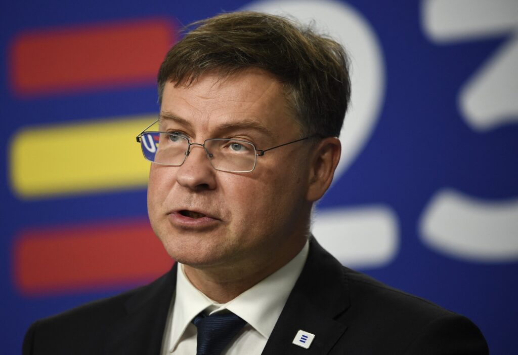 Evropski komisar za trgovino Valdis Dombrovskis