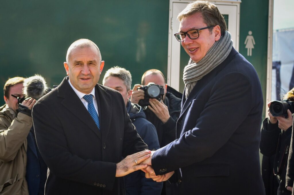 Predsednik Srbije Aleksandar Vučić in predsednik Boglarije Rumen Radev