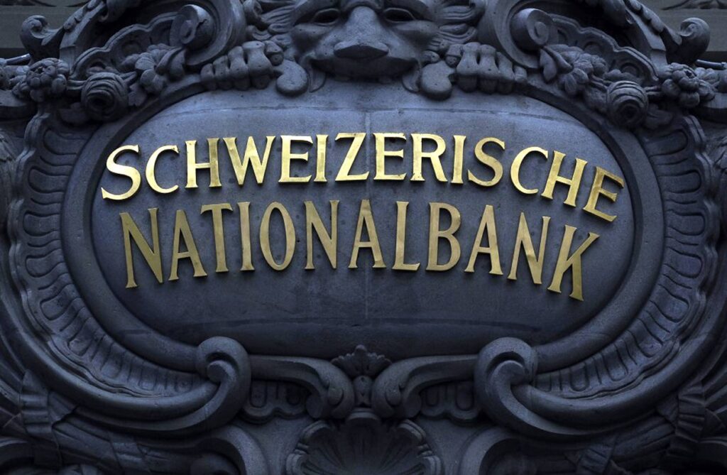 Napis centralne banke v Švici