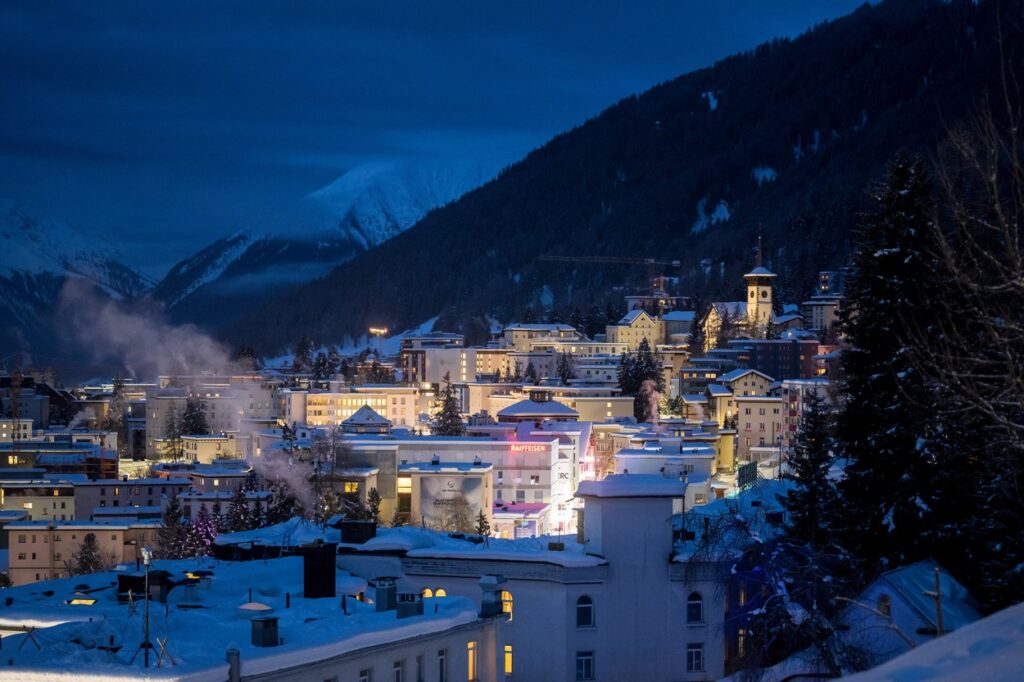 Davos tik pred odprtjem Svetovnega gospodarskega foruma