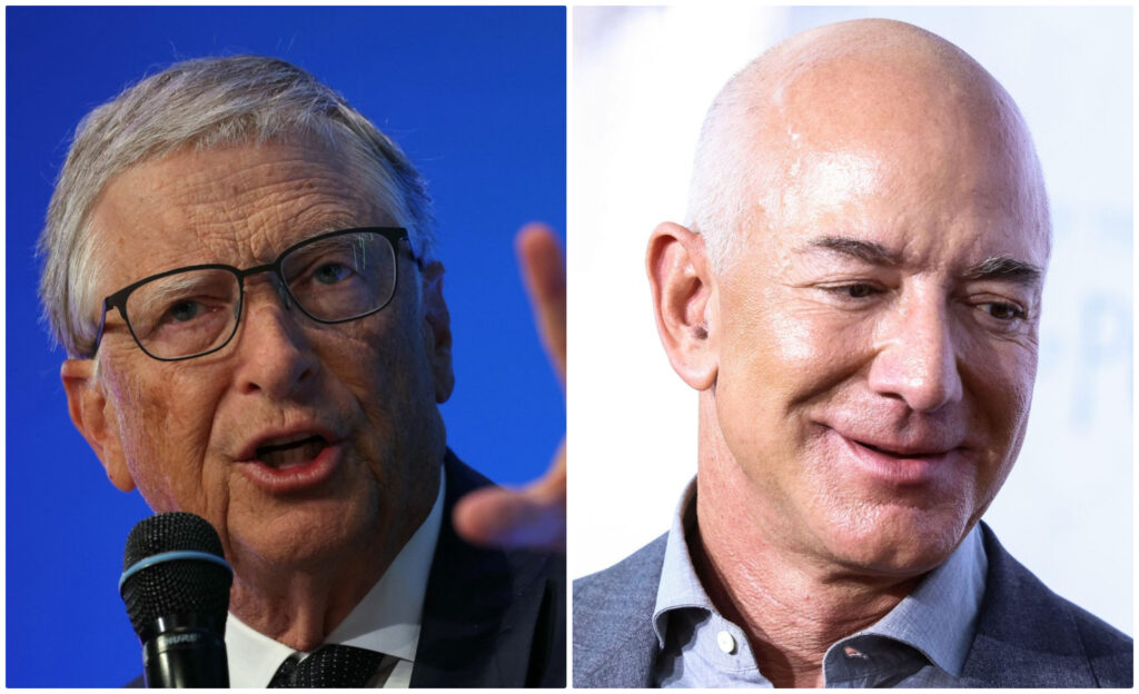 Poslovneža in ena najbogatejših Zemljanov Bill Gates in Jeff Bezos
