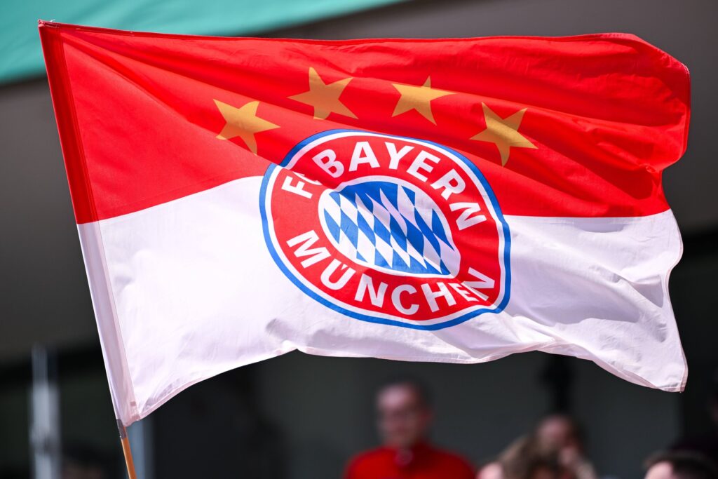 Bayern Munchen, logo, zastava, nogomet