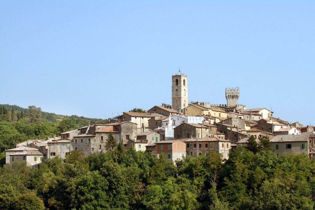 Mesto San Casciano dei Bagni v Toskani