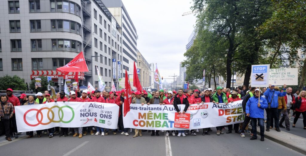 protest, audi, bruselj, belgija