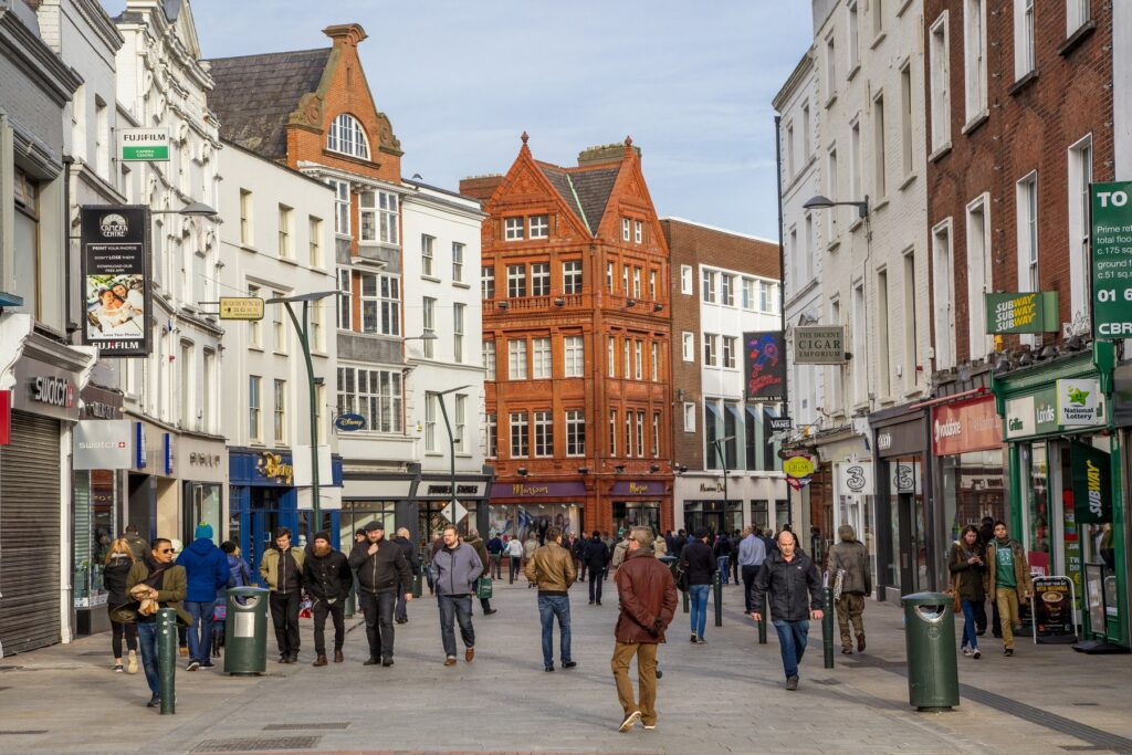 Grafton Street v irski prestolnici Dublin