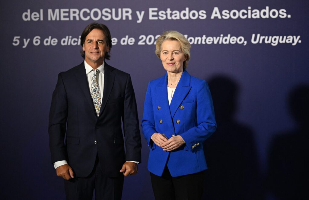 Luis Lacalle Pou, Ursula von der Leyen, Mercosur