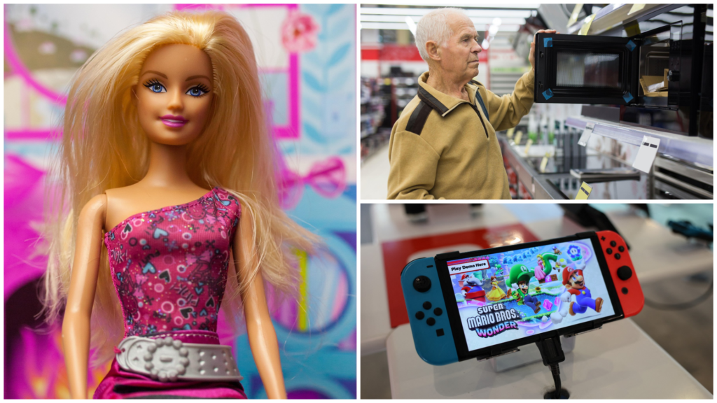 Barbika, nintendo, mikrovalovka