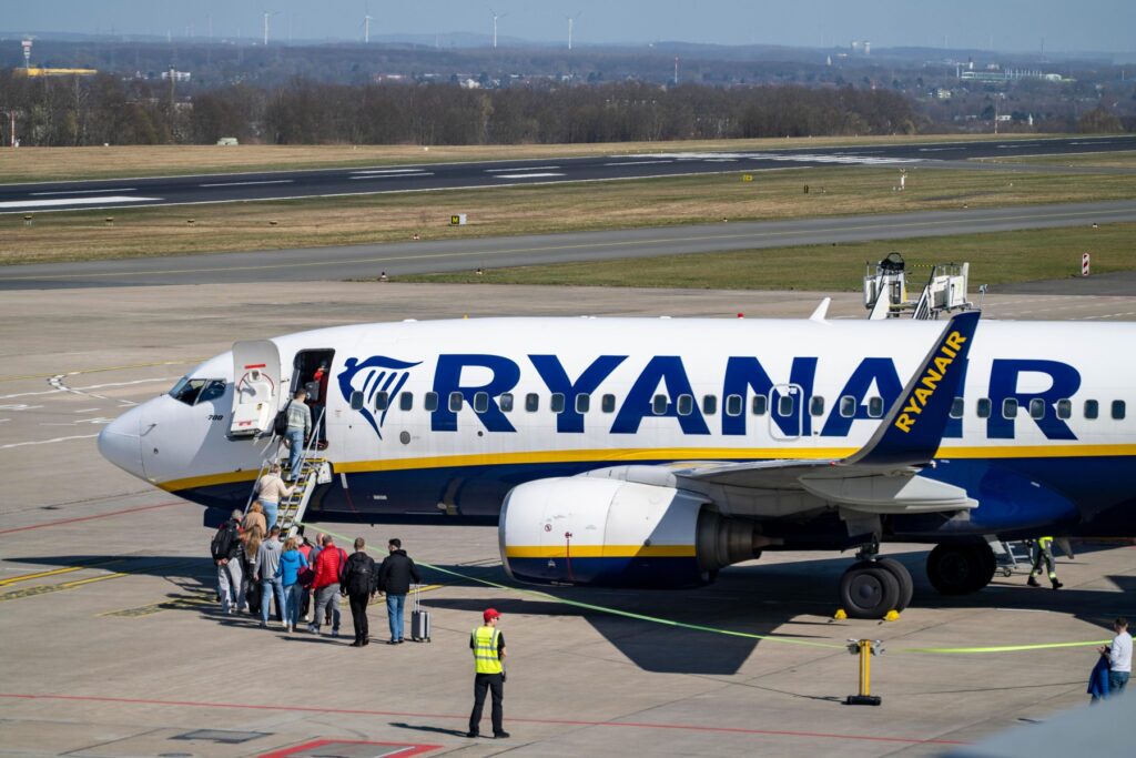 Ryanair, letalo, potniki