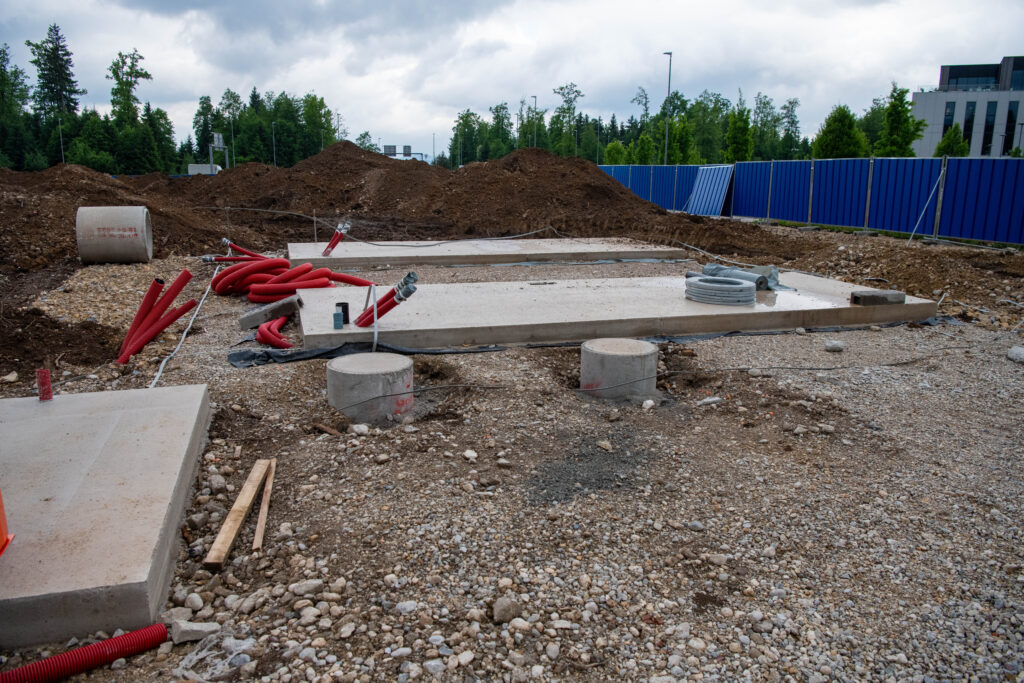 Gradbišče Lek Brnik