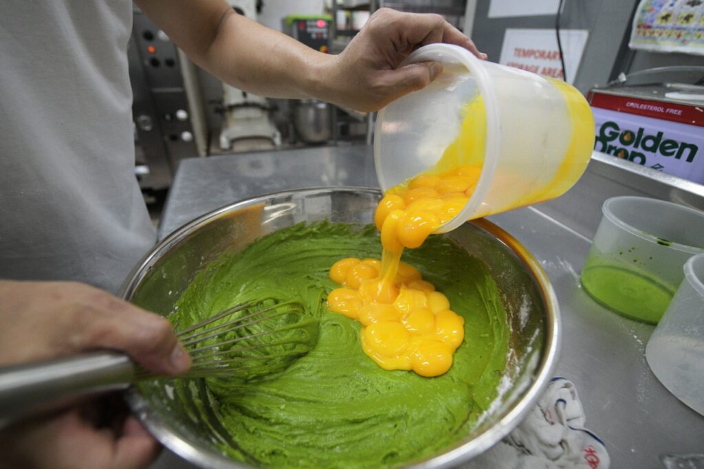 Pandan torta, piprava, singapur