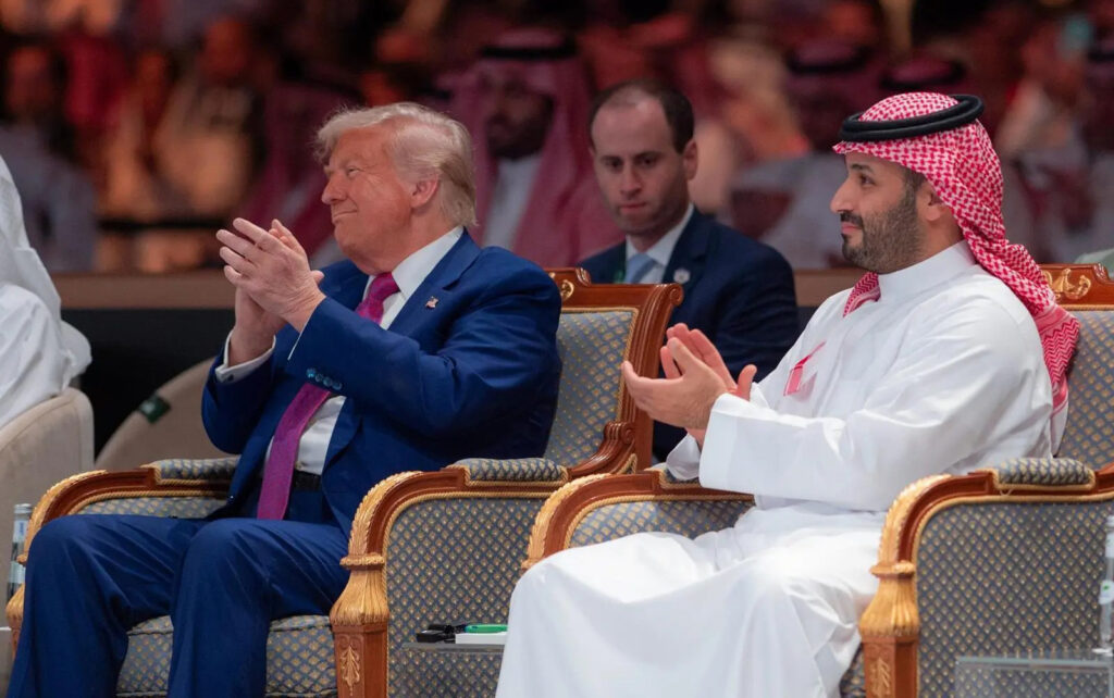 Ameriški predsednik Donald Trump in savdski kronski princ Mohammed bin Salman