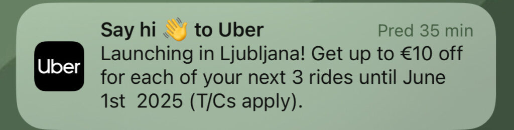 uber aplikacija