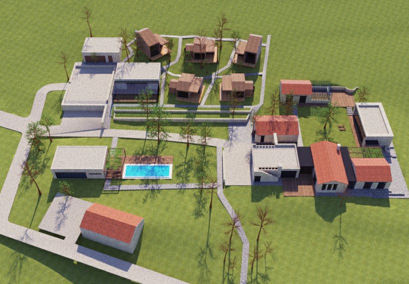 Mirenski kostel, glamping, center