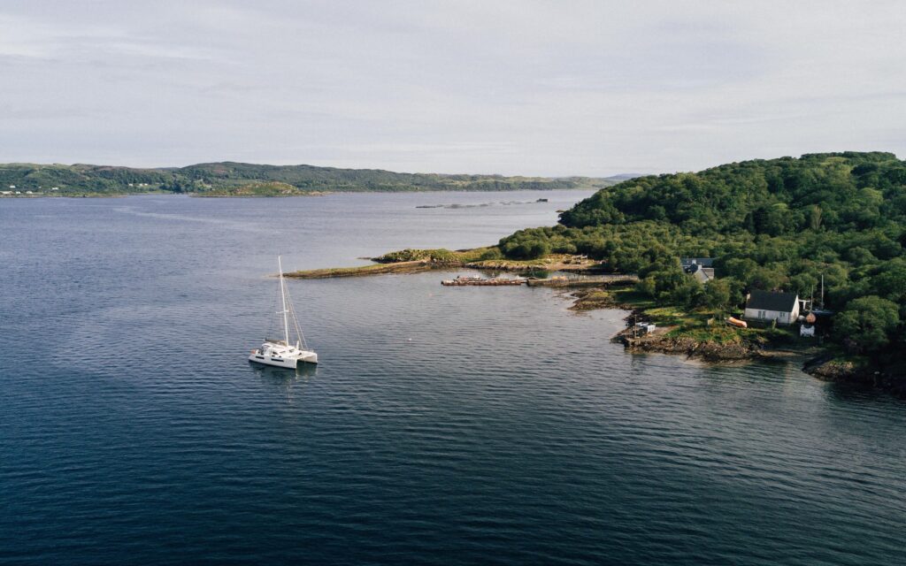 Shuna, otok, Škotska, jahta, jadrnica, morje