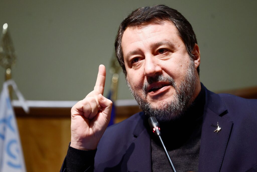 Italijanski minister za promet in infrastrukturo Matteo Salvini