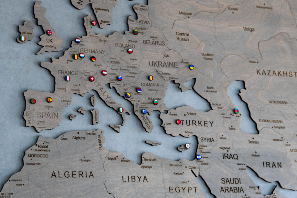 Zemljevid na sedežu podjetja C-Astral