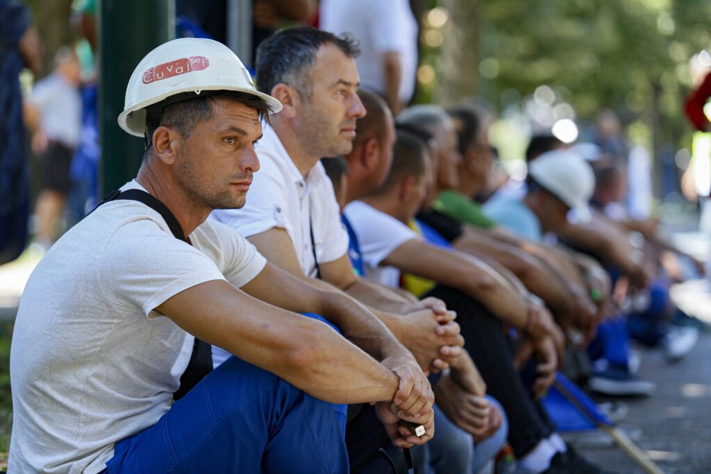 Protest rudarjev v Bosni