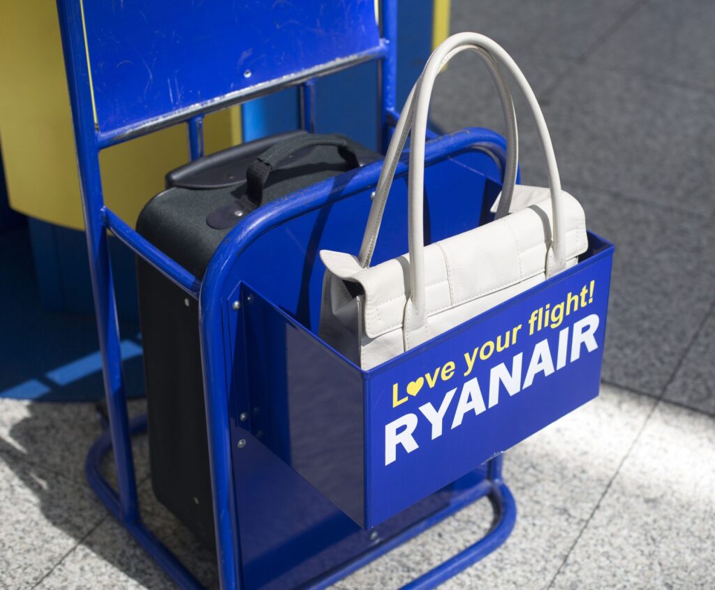 ryanair, prtljaga, velikost