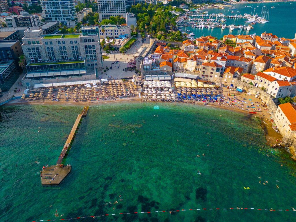 Budva, Črna gora, plaža