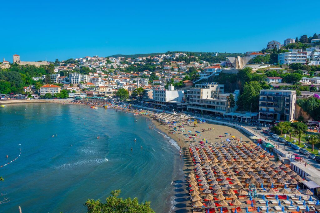 Črna gora, plaža, Ulcinj