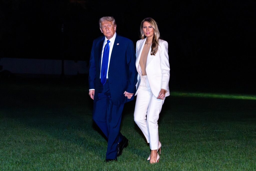 Ameriški predsednik Donald Trump in prva dama Melania Trump