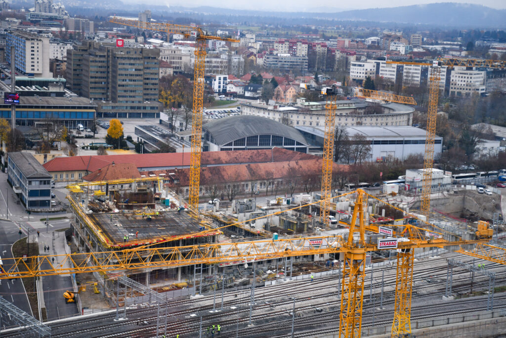 Emonika, gradbišče