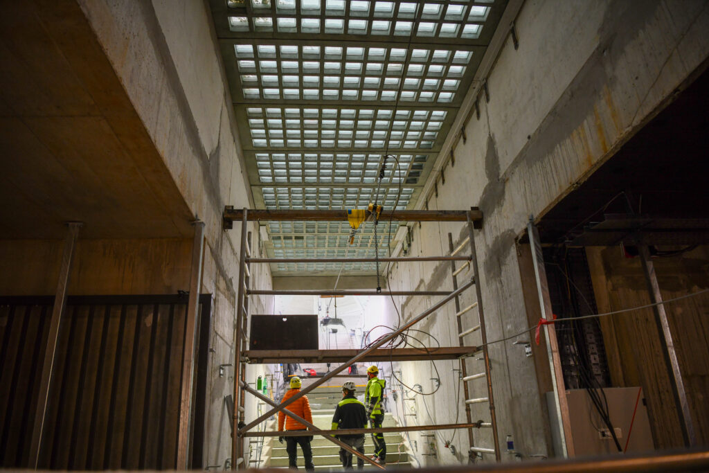 Železniška postaja gradbišče