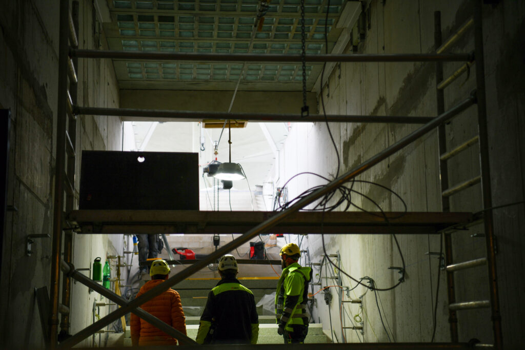 Železniška postaja gradbišče