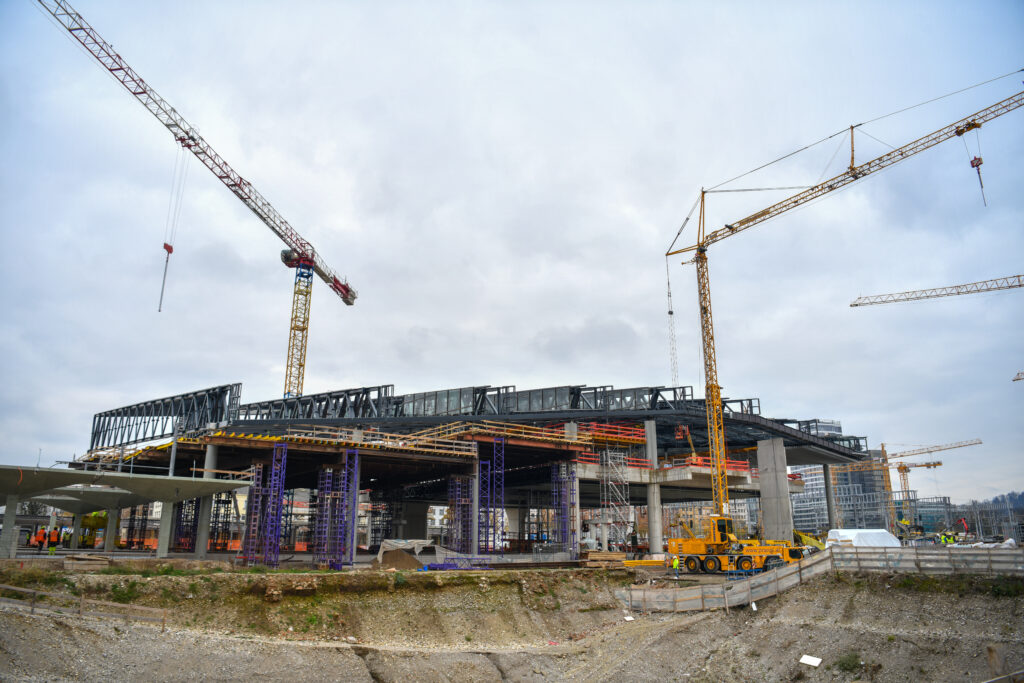 Železniška postaja gradbišče