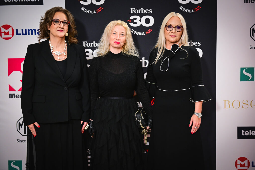 Urednica Forbes Slovenija Bojana Humar, predstavnica za odnose z javnostmi pri Telemach Slovenija Saša Verčič in odgovorna urednica N1 Slovenija Katja Šeruga