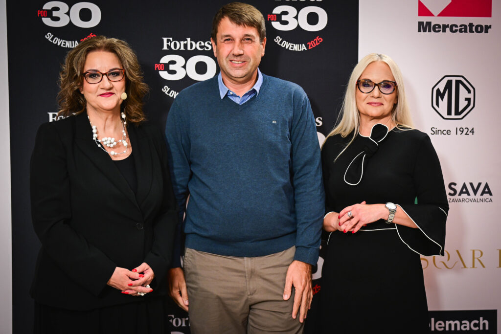 Urednica Forbes Slovenija Bojana, tehnološki strokovnjak Luka Renko in direktorica ter urednica N1 Slovenija Katja Šeruga