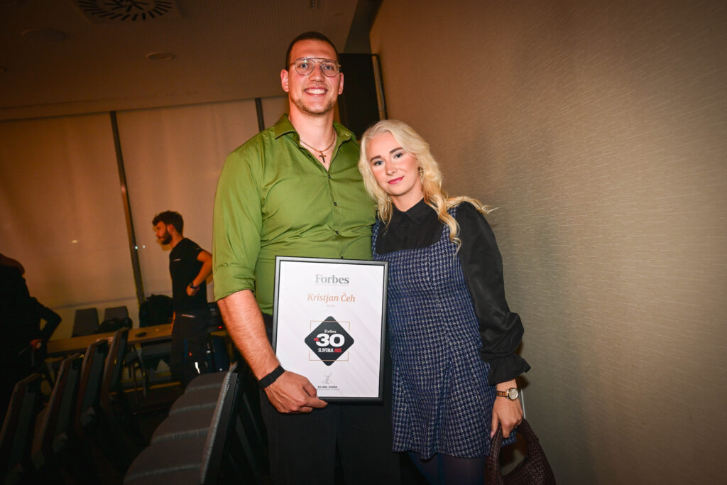 Metalec diska Kristjan Čeh z ženo, metalko diska Anno Mario Orel