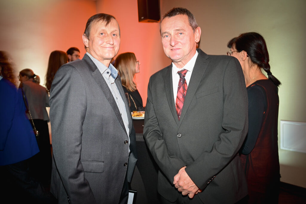 Božidar Prevc, oče skakalke Nike Prevc, in Mirko Pogačar, oče kolesarja Tadeja Pogačarja