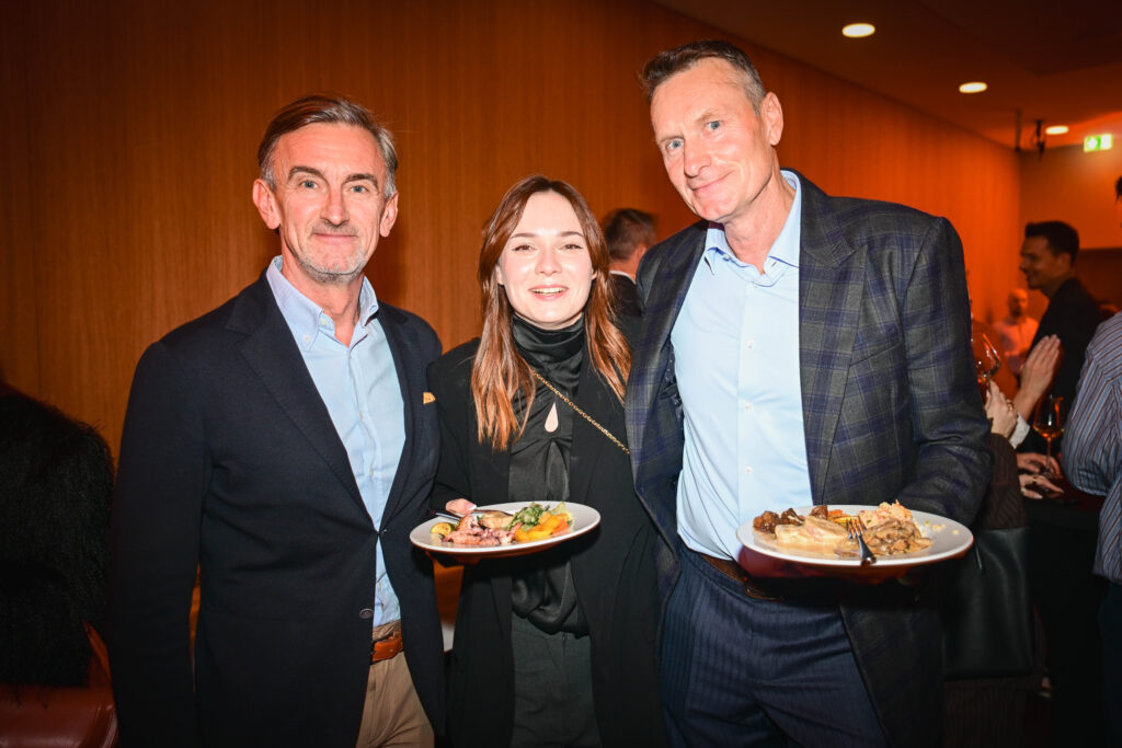 Direktor Lumarja Marko Lukič in Peter Možič, oče odbojkarja Roka Možiča