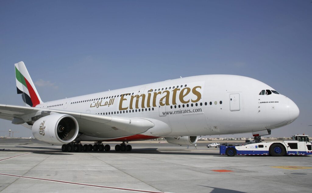 Letalo Airbus A380-800 v floti prevoznika Emirates
