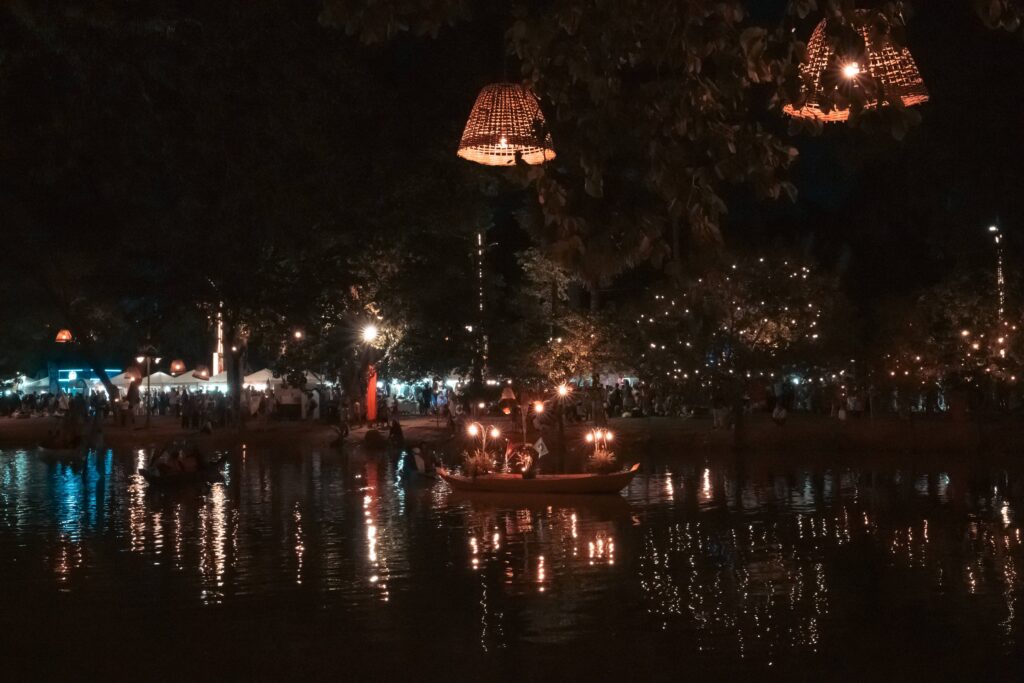 Festival v mestu Siem Reap v Kambodži