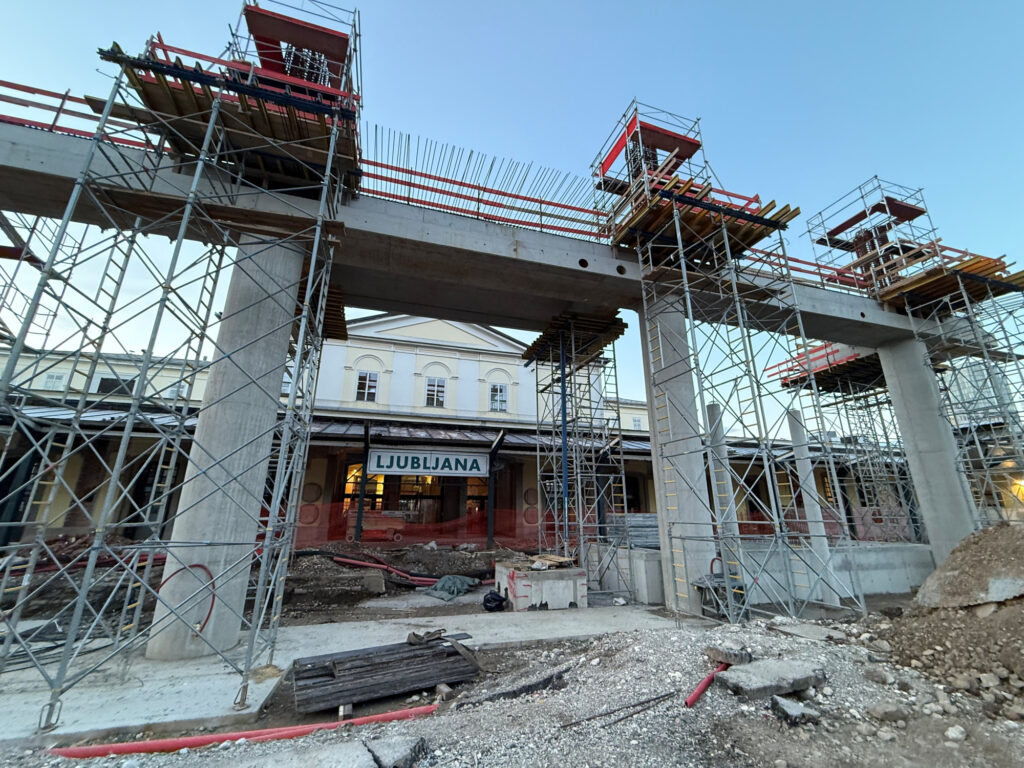 železniška postaja, Ljubljana, gradnja, severni del