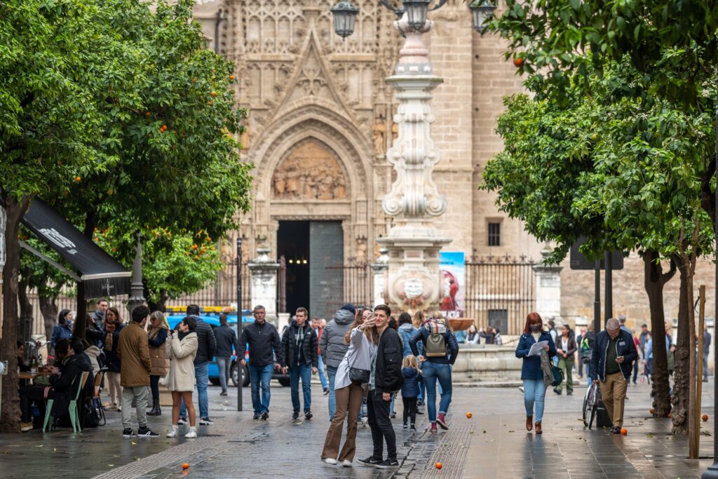 Španija, turisti, Sevilja, turizem