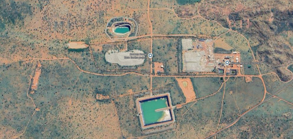 Rudnik redkih zemelj Browns Range leži na oddaljenem področju Zahodne Avstralije