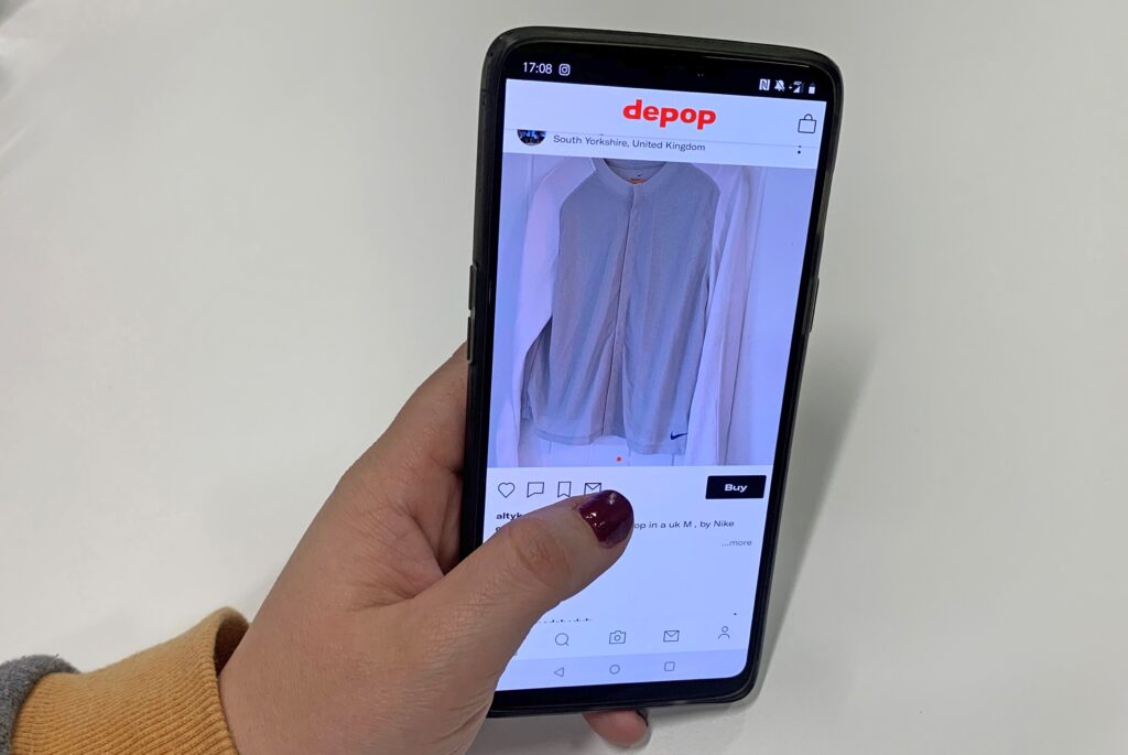 Depop, aplikacija, rabljena oblačila, moda