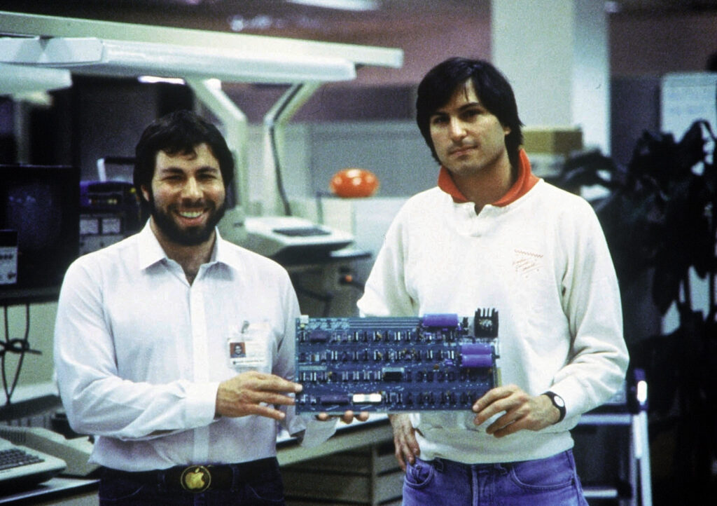 Soustanovitelja Appla Steve Wozniak in Steve Jobs