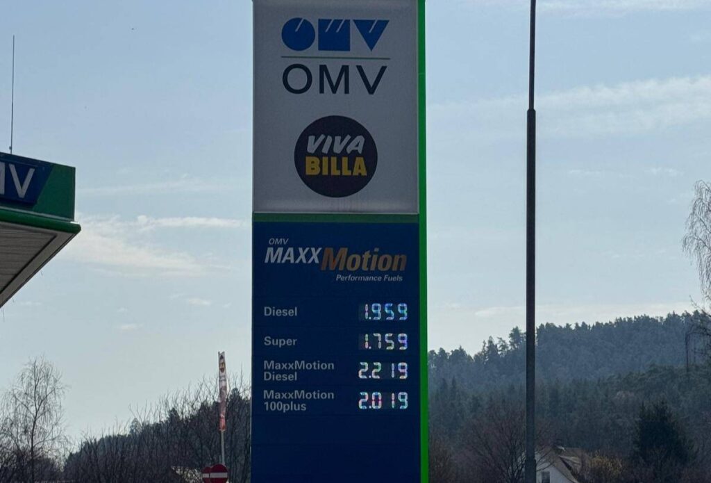 cene goriva, Avstrija