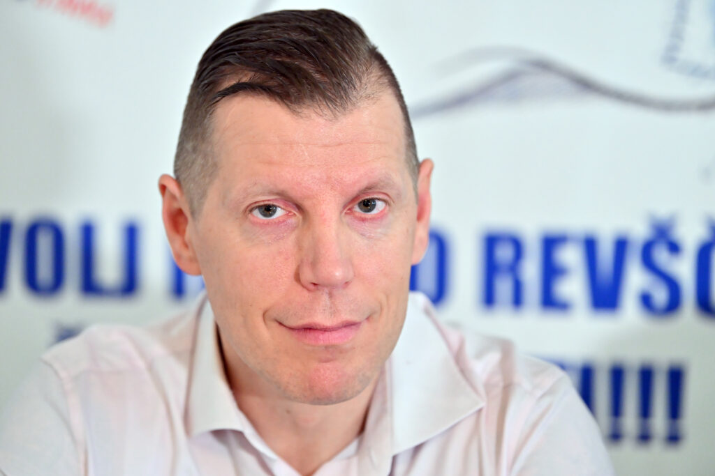 Predsednik Konfederacije sindikatov 90 Slovenije Damjan Volf