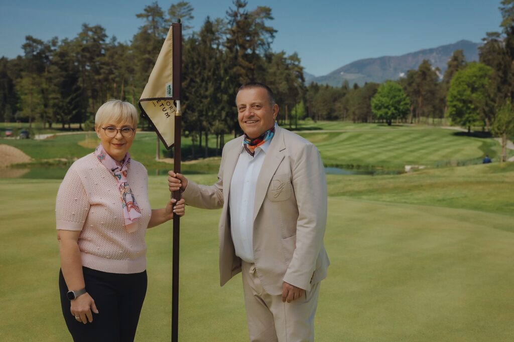 Predsednica republike Nata&scaron;a Pirc Musar in podjetnik Joc Pečečnik