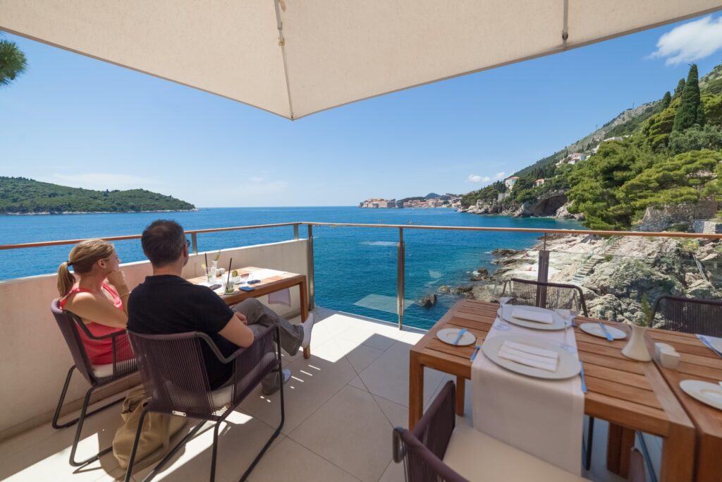 Razgled s terase hotela Villa Dubrovnik