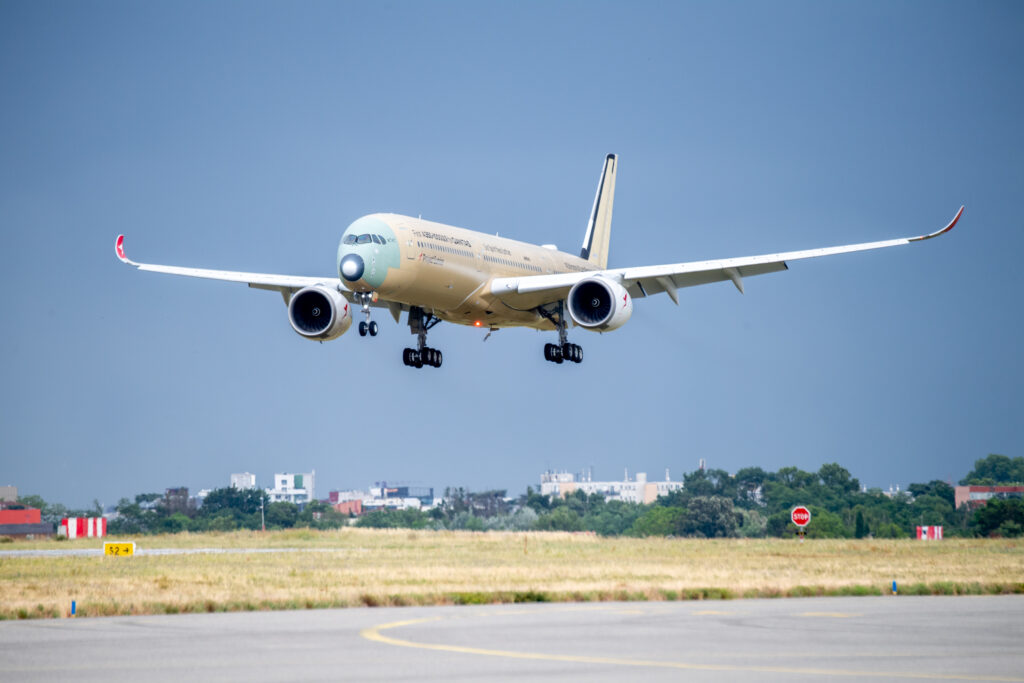 Letalo Airbus A350-1000ULR za dolge polete med testiranjem