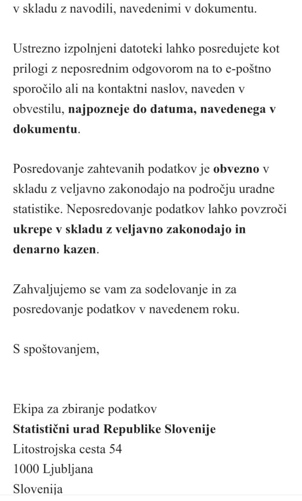 lažno sporočilo, Surs, urad za informacijsko varnost